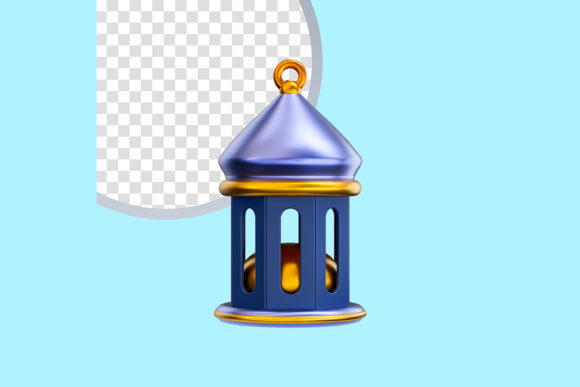 Elevating Ramadan Visuals: The Strategic Power of Realistic Glossy Lantern Icon 3D Renders