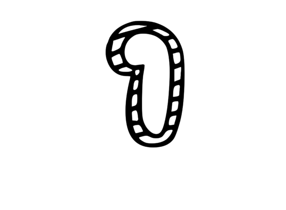 Felt Tip Hand Drawn Stripy Comic Mono 1 Guide