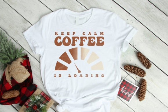 Keep Calm Coffee Typography T-Shirt Design