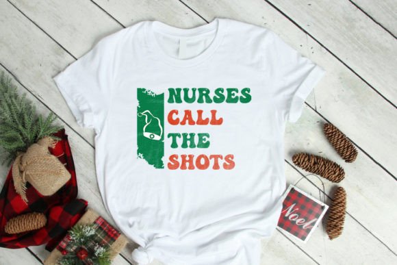 Retro Grunge Christmas Nurse SVG