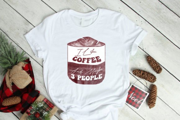 Vintage Coffee Cup Typographic T Shirt: Elevating Print-on-Demand with Retro Aesthetics